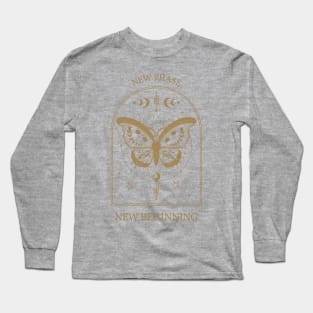 New Phase New Beginning Butterfly Long Sleeve T-Shirt